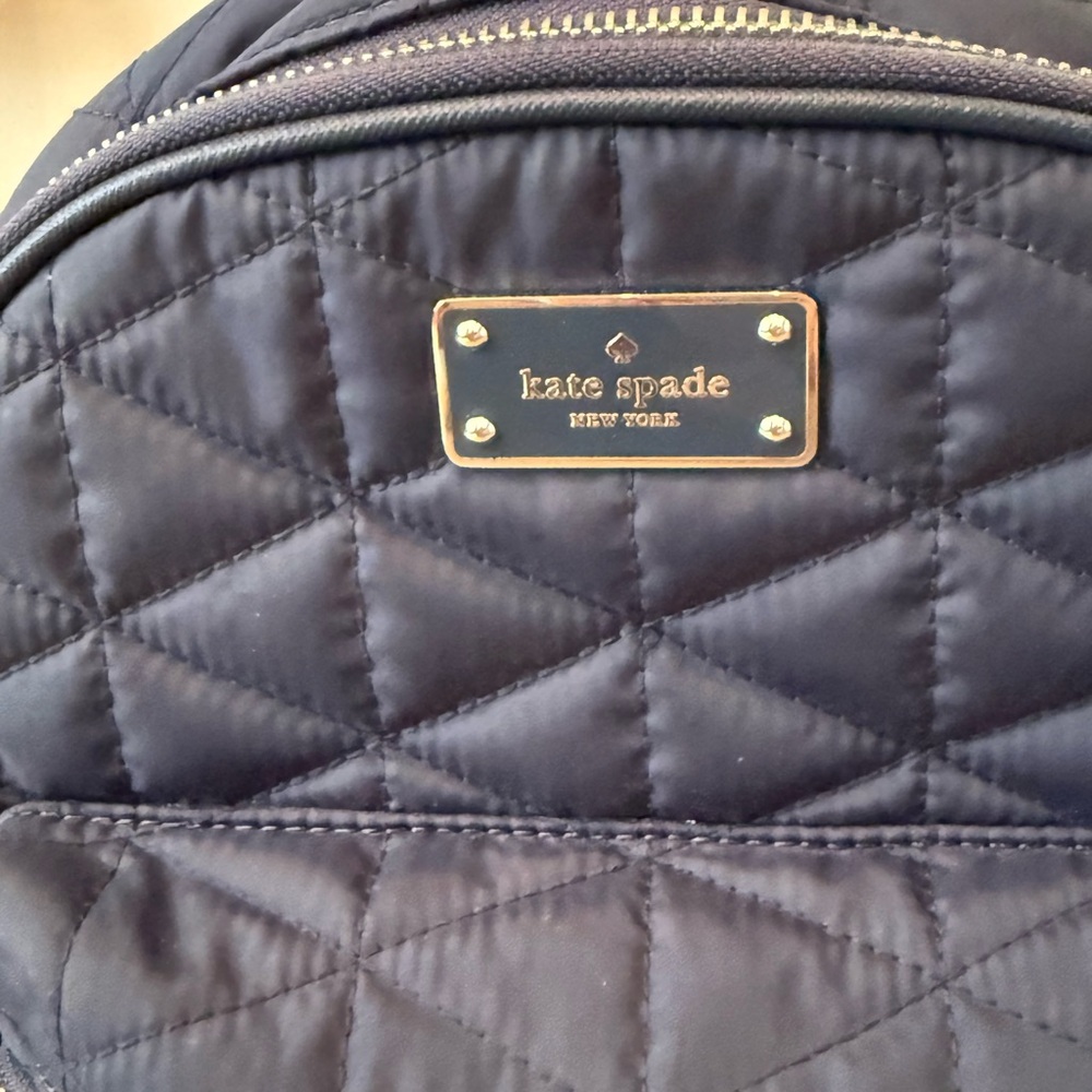 Kate Spade Navy Quilted Backpack - Picture 2 of 4